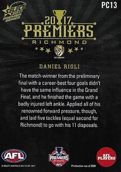 2017 Select Premiers Richmond #PC13 Daniel Rioli Back